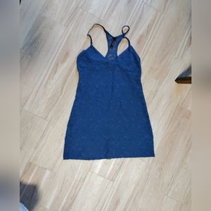 Victoria's Secret Lace Body Con Nightie size L Navy